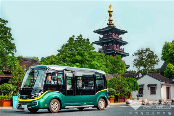 開啟智能化城市“微循環(huán)”交通時(shí)代 金旅星辰蘇州上路啦！(圖1)